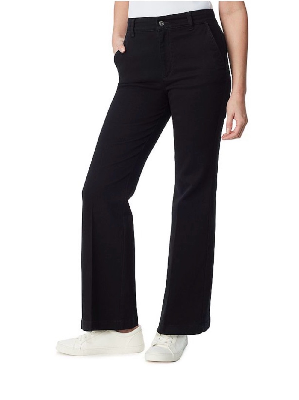 Gloria Vanderbilt Be Glorious Womens Black Trouser Flare Jeans - Size 8